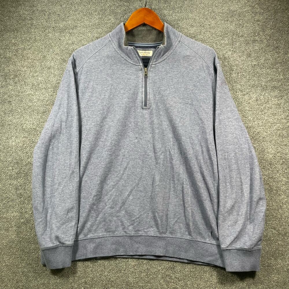 English Laundry 1/4 Zip Pullover Men's XL Blue Modal Blend Casual Outdoors